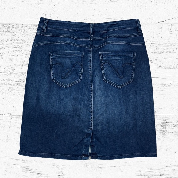 Denim Mini Skirt - Blue - Picture 2 of 4
